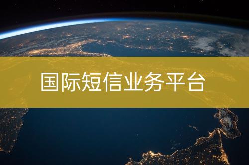 國(guó)際短信業(yè)務(wù)平臺(tái)