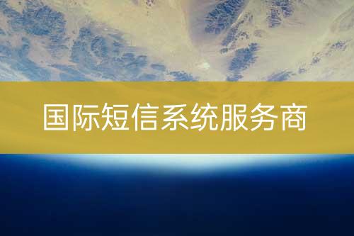 國(guó)際短信系統(tǒng)服務(wù)商