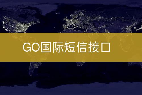GO國(guó)際短信接口