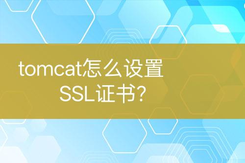 tomcat怎么設(shè)置SSL證書？