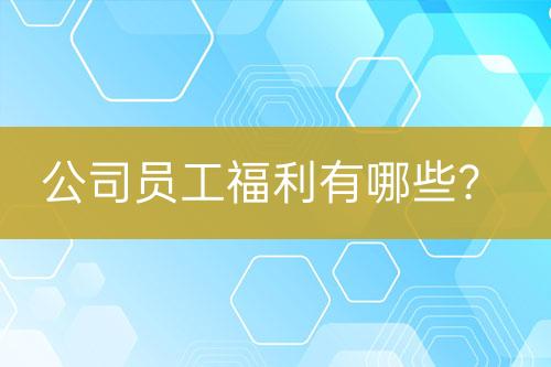公司員工福利有哪些？