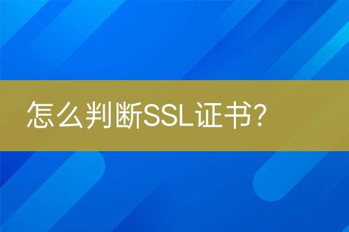 怎么判斷SSL證書(shū)？